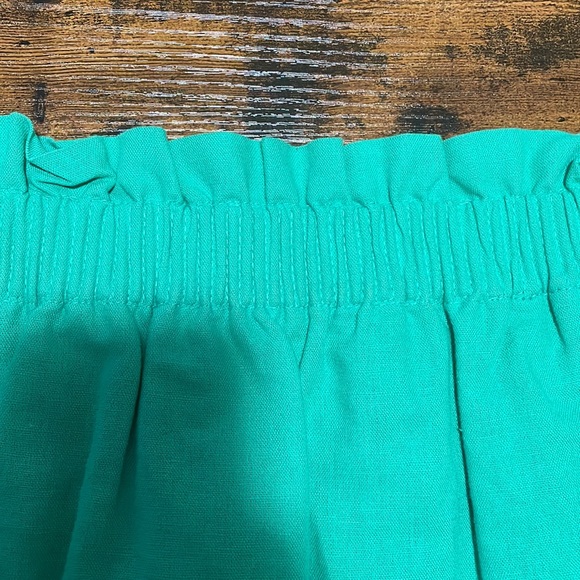 Green JCrew Paper Bag Skirt - Picture 2 of 3